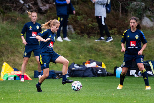 Anna Anvegård of the Swedish women’s national football