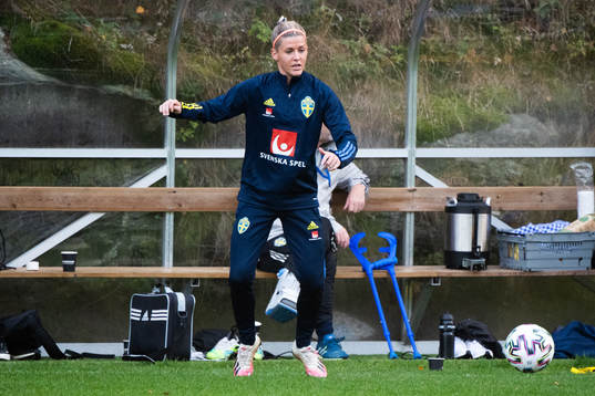 Olivia Schough of the Swedish women’s national football
