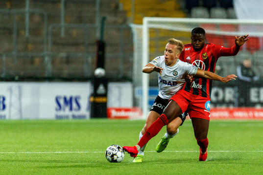 Örebros David Seger och Östersunds Isak Ssewankambo