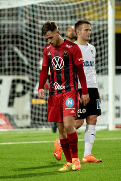 Östersunds Charlie Colkett deppar