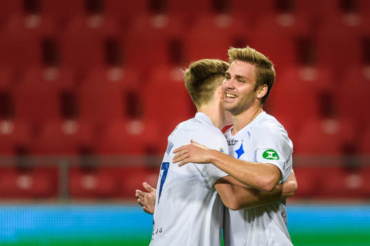 IFK Norrköpings Christoffer Nyman jublar