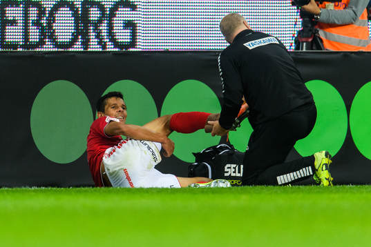 Kalmars Romário Pereira Sipião har ont