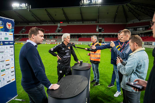 Kalmars tränare Nanne Bergstrand och IFK Norrköpings