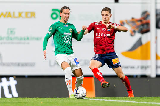 Jönköpings Edin Hamidovic och Örgrytes Lukas Browning
