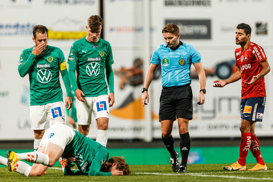 Jönköpings Jesper Svensson har ont