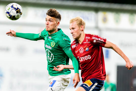 Jönköpings Pavle Vagic och Örgrytes Lukas Browning