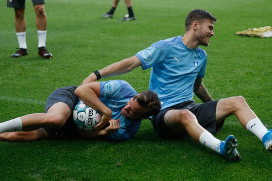 Eric Larsson and Arnór Traustason