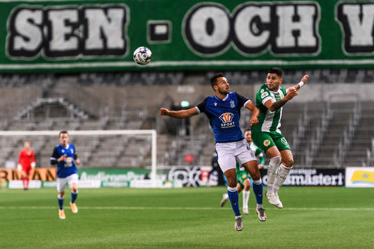Alan Czerwinski of Lech Poznan and Paulinho of Hammarby