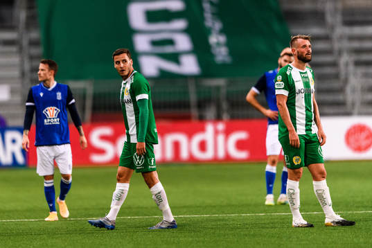 Jeppe Andersen of Hammarby looks dejected