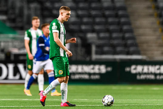 Aron Johansson of Hammarby looks dejected