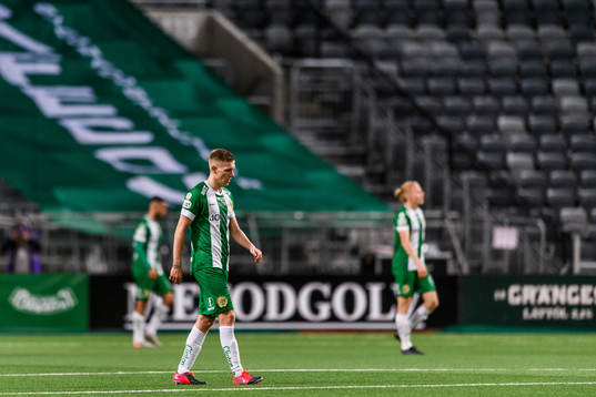 Aron Johansson of Hammarby looks dejected