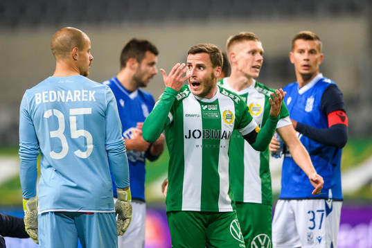 Jeppe Andersen of Hammarby looks dejected