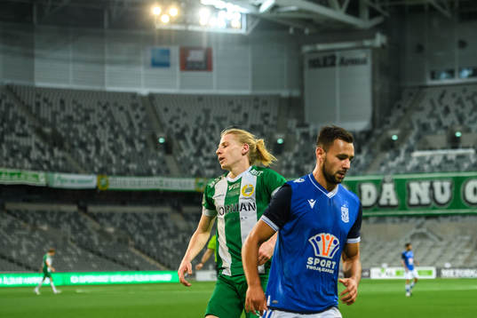 Gustav Ludwigson of Hammarby looks dejected