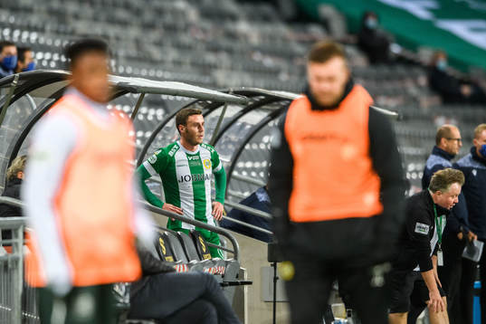 Jeppe Andersen of Hammarby looks dejected