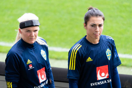 Goalkeeper Emma Holmgren and Zecira Musovic