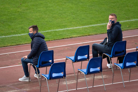 Sportchef Pontus Farnerud och assisterande sportchef Kennet