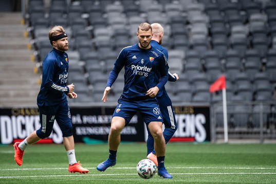 Djurgårdens Jacob Une Larsson och Jesper Karlström