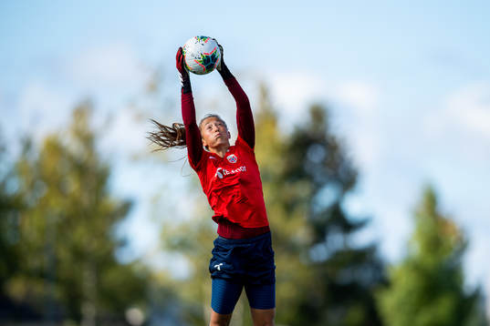 Goalkeeper Cecilie Fiskerstrand of the Norwegian women’s