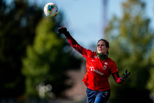 Goalkeeper Ida Norstrøm of the Norwegian women’s