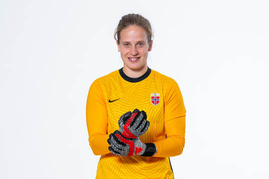 Goalkeeper Ida Norstrøm of the Norwegian women’s