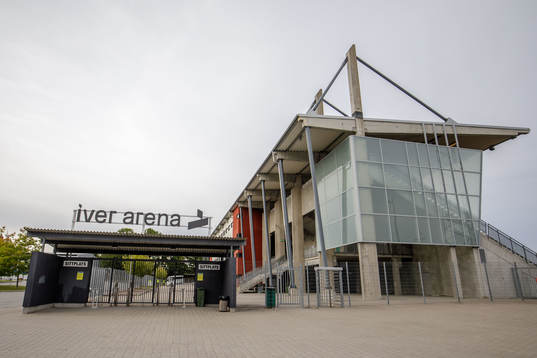 Iver Arena innan fotbollsmatchen i Superettan  mellan