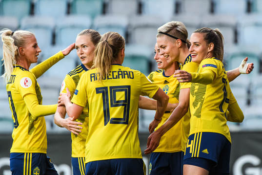 Sofia Jakobsson , Magdalena Eriksson, Lina Hurtig and