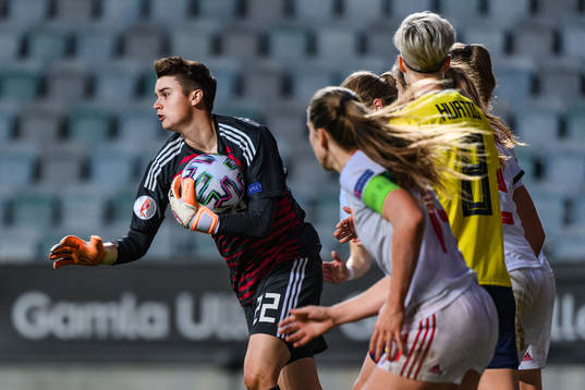 Goalkeeper Fruzsina Schildkraut of Hungary