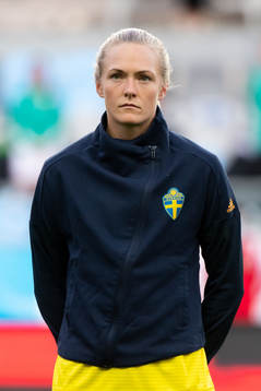 Magdalena Eriksson of Sweden at lineup ahead