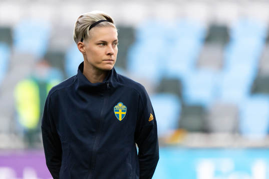 Lina Hurtig of Sweden at lineup ahead