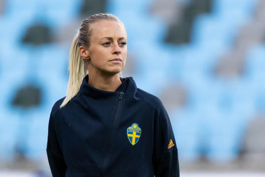 Amanda Ilestedt of Sweden at lineup ahead