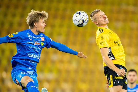 Elfsborgs Per Frick och Mjällbys Eric Björkander