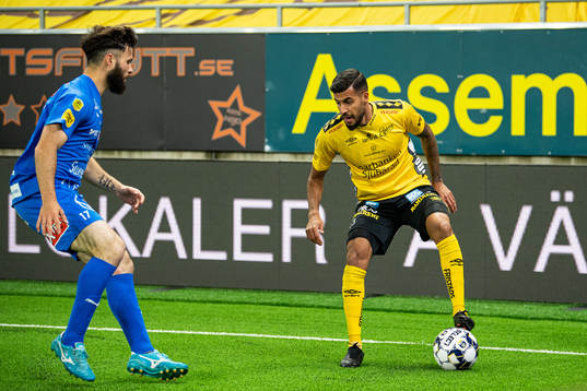 Elfsborgs Rami Kaib och Mjällbys Jonathan Tamimi