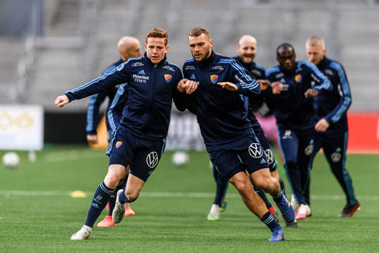 Aslak Witry and Jesper Karlström of Djurgården