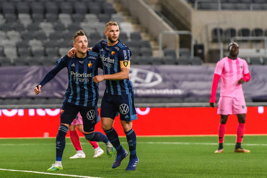 Fredrik Ulvestad and Jesper Karlström of Djurgårde