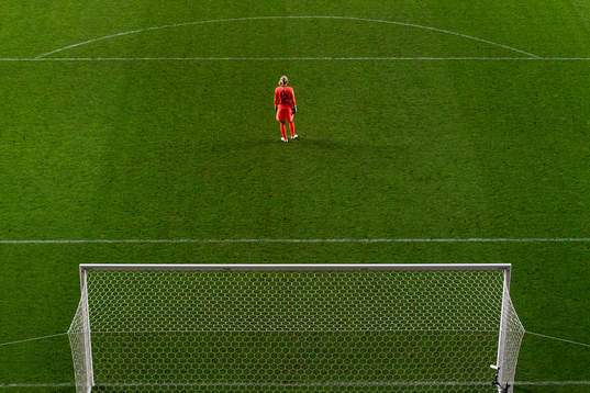 Goalkeeper Jennifer Falk of Sweden