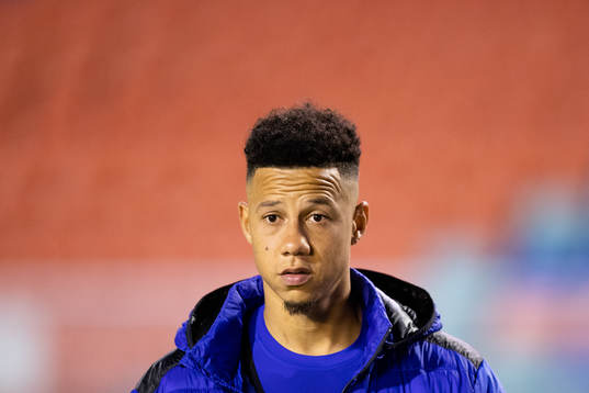 Tobias Sana of IFK Göteborg looks dejected