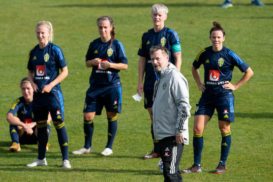 Peter Gerhardsson, head coach of Sweden