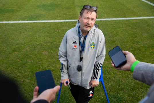 Peter Gerhardsson, head coach of Sweden