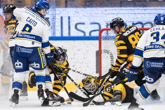 Skellefteås målvakt Gustaf Lindvall