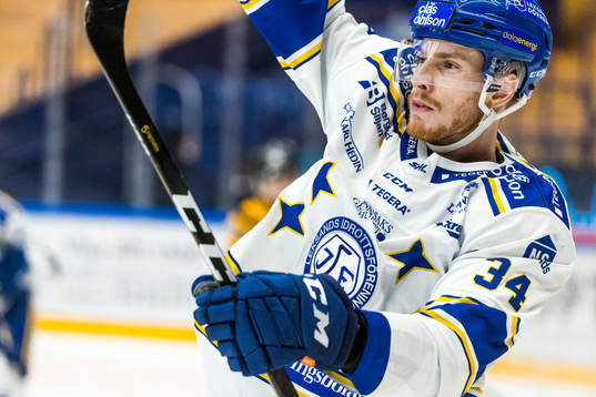 Leksands Peter Cehlarik jublar