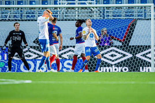 Eirik Ulland Andersen of Molde looks dejected