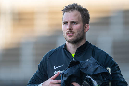 Landskronas målvakt Carl Lindell