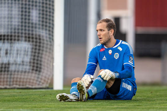 Utsiktens målvakt Axel Wibrån deppar