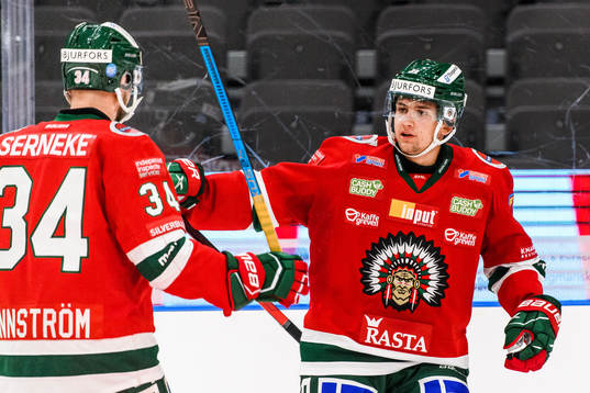 Frölundas Linus Nässén jublar