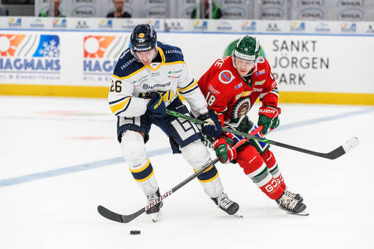 s Alexander Bergström och Frölundas Lucas Raymond