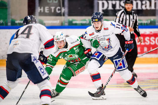 Rögles Nils Höglander och Linköpings Henrik Törnqvist