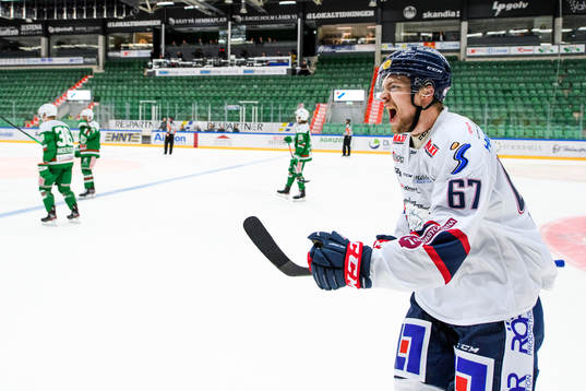 Linköpings Jarno Kärki jublar