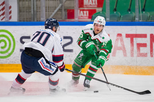 Rögles Simon Ryfors och Linköpings Nikola Pasic