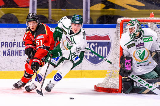 Luleås Filip Hållander och Färjestads Jacob Peterson