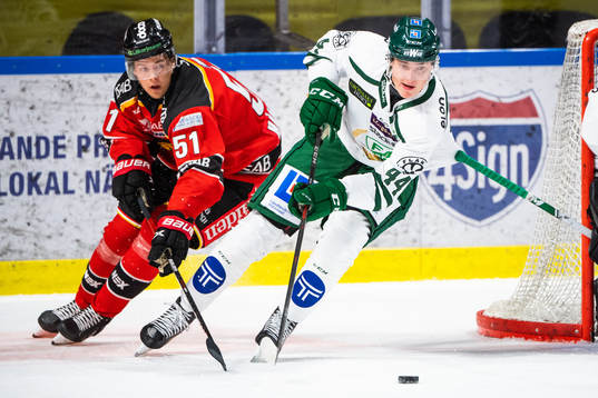 Luleås Filip Hållander och Färjestads Jacob Peterson